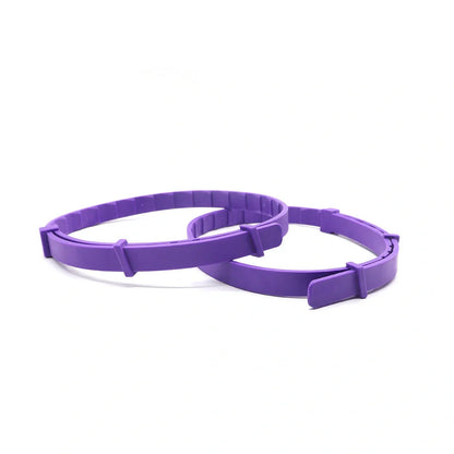 Four 62cm dog anxiety collars with monochrome patterns and TPR material in Chinese style designs