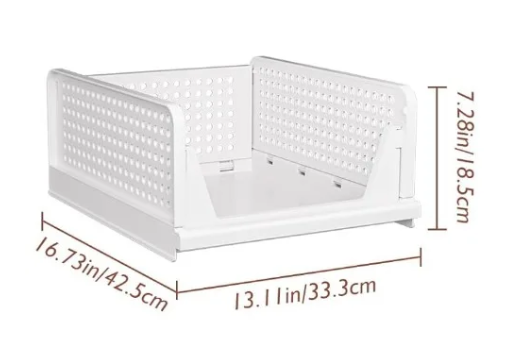 Hhomeenjoy Foldable Plastic Clothes Storage Box Drawer in Multiple Sizes