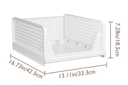 Hhomeenjoy Foldable Plastic Clothes Storage Box Drawer in Multiple Sizes