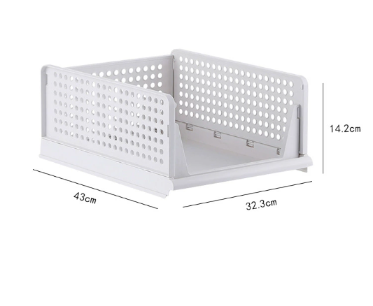 Hhomeenjoy Foldable Plastic Clothes Storage Box Drawer in Multiple Sizes