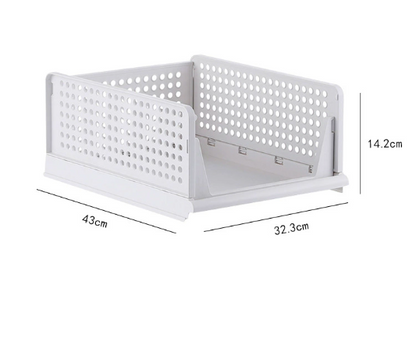 Hhomeenjoy Foldable Plastic Clothes Storage Box Drawer in Multiple Sizes