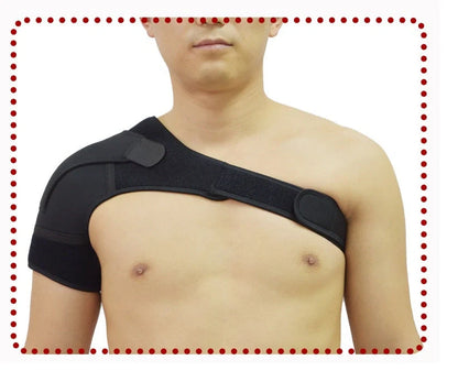 Adjustable neoprene shoulder support brace for sports and arthritis pain relief