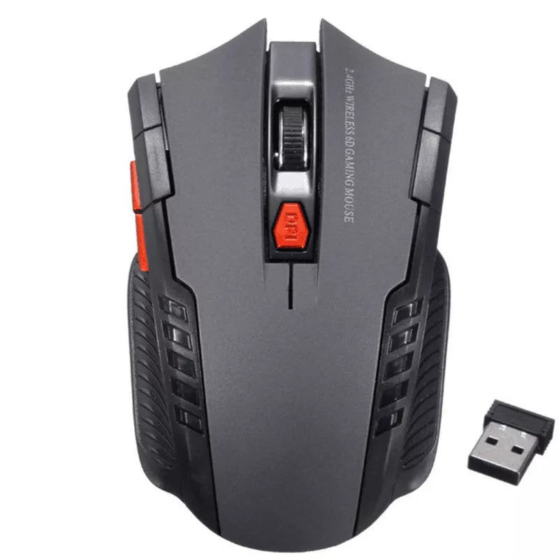 2.4G Wireless Optical Gaming Mouse with adjustable DPI settings in multiple colors