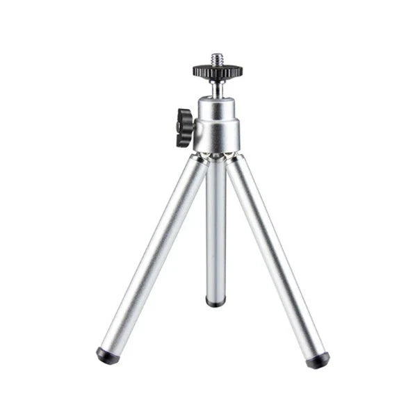 Compact and flexible tripod stand with 360-degree swivel for digital cameras and camcorders