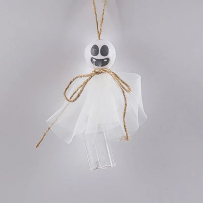 Halloween LED lighting chain with colourful ghost lights and battery box for seasonal decoration