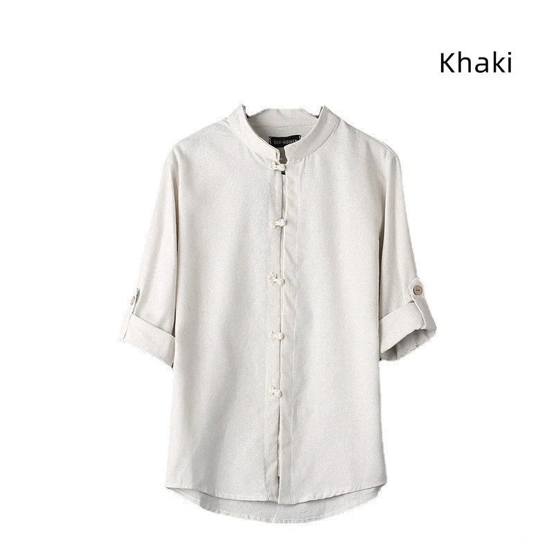 Men's vintage linen shirt in various colors and sizes for a stylish, comfortable look