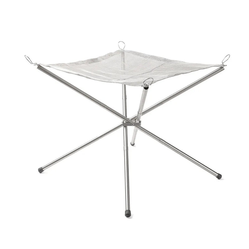 Stainless steel barbecue grill net with chrome-plated heavy-duty frame in large or medium size suitable for gatherings of more than five people