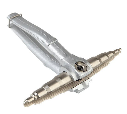 Manual tube expander tool for expanding 6-22mm copper refrigeration tubing, shown in silver finish.