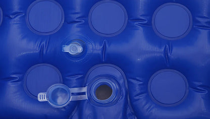 Baby inflatable swimming pool with bubble bottom measuring 120cm long x 80cm wide x 35cm high