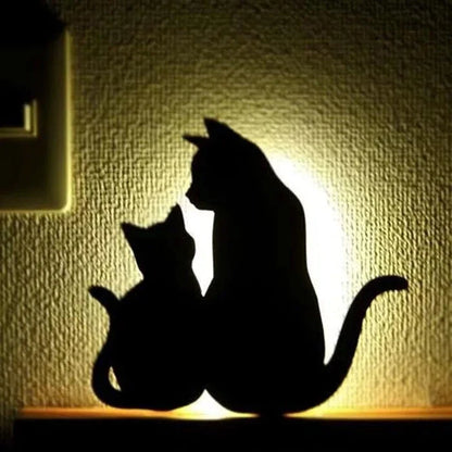 Illuminating pet-themed night light with smart sound sensor and customizable design