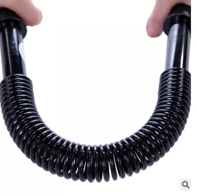 High-strength Spring Steel Straight Arm Strength Device in black, perfect for home workouts