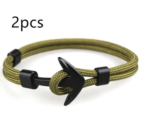 Unisex Pirate Anchor Bracelet with detailed nautical design, perfect for sea lovers and fashion enthusiasts.