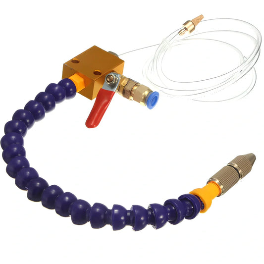 Machine tool spray cooling unit with adjustable atomizer for 80% coolant reduction in CNC operations