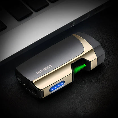 Metal windproof multi-function lighter measuring 74.6mm with five colour options