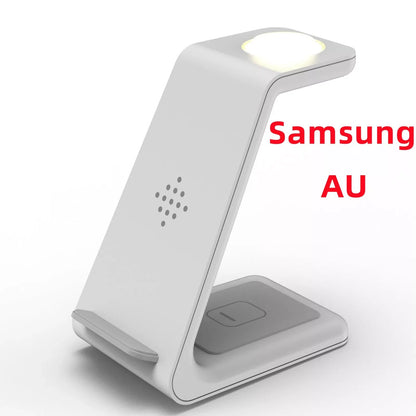 3-in-1 Fast Charging Station for Samsung Galaxy Watch and Buds, compact and efficient