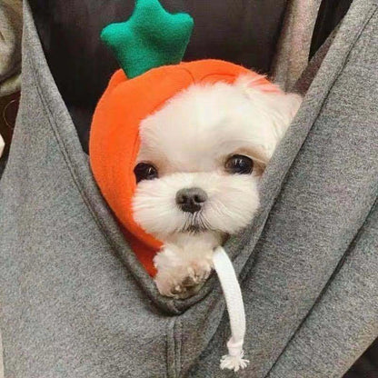 Two-legged hooded fleece dog outfits in various colors for autumn and winter wear