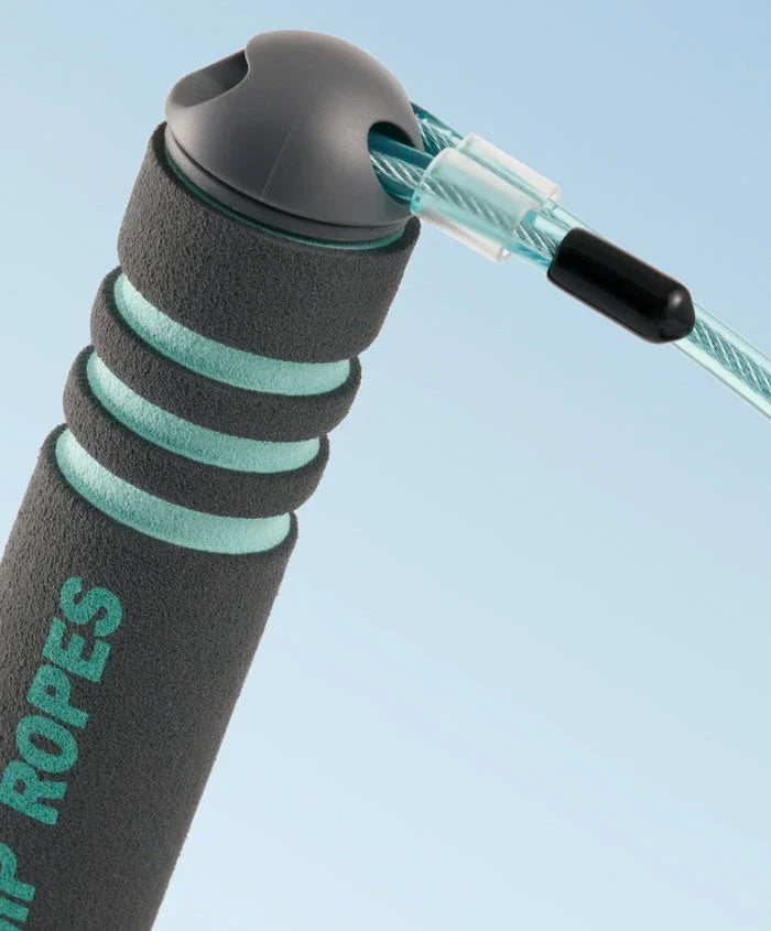 Adjustable jump rope with various color and style options, made with durable materials for an effective workout and weight loss.