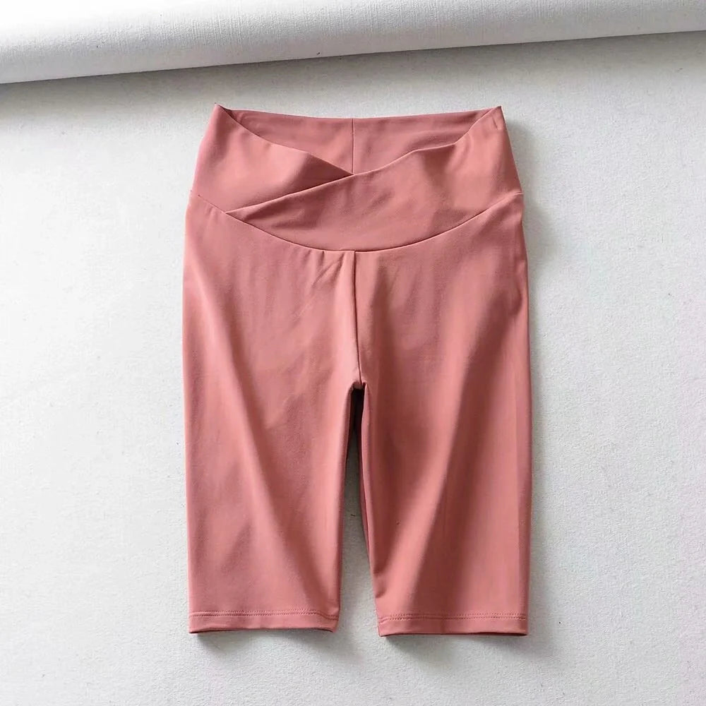 Cotton stretch pleated quick-drying fitness yoga pants in various colors and sizes