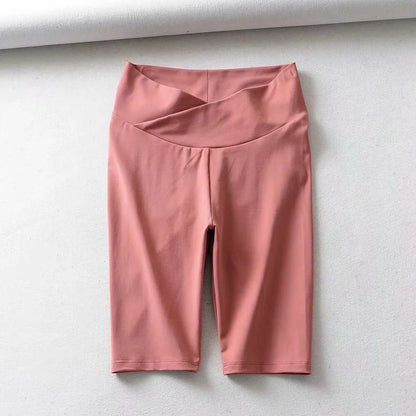 Cotton stretch pleated quick-drying fitness yoga pants in various colors and sizes