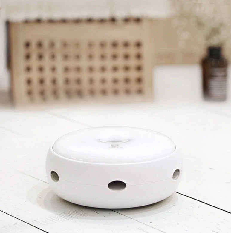 Automatic donut electric cat toy with feather accessories for engaging play