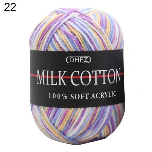 Multi-color jacquard knitting yarn for vibrant DIY projects