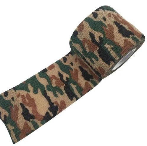 Camouflage Non-woven Elastic Bandage with self-adhesive feature for secure wound coverage