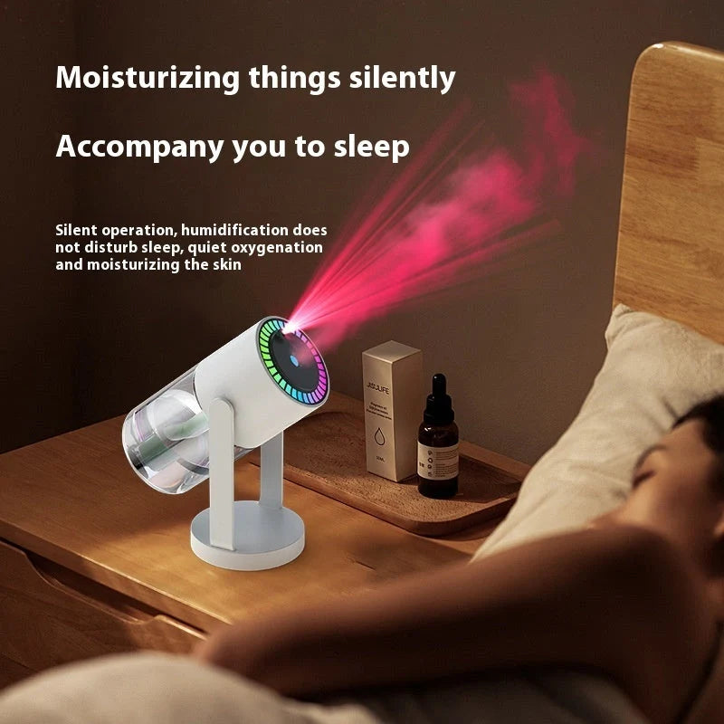 Calming Starry Projection Humidifier with LED Light Display and Portable, Compact Design