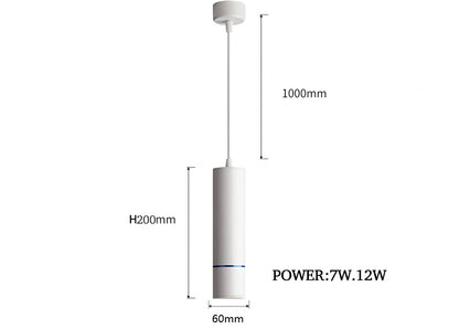 LED macaron spotlight in black finish with 60mm diameter and aluminium body construction