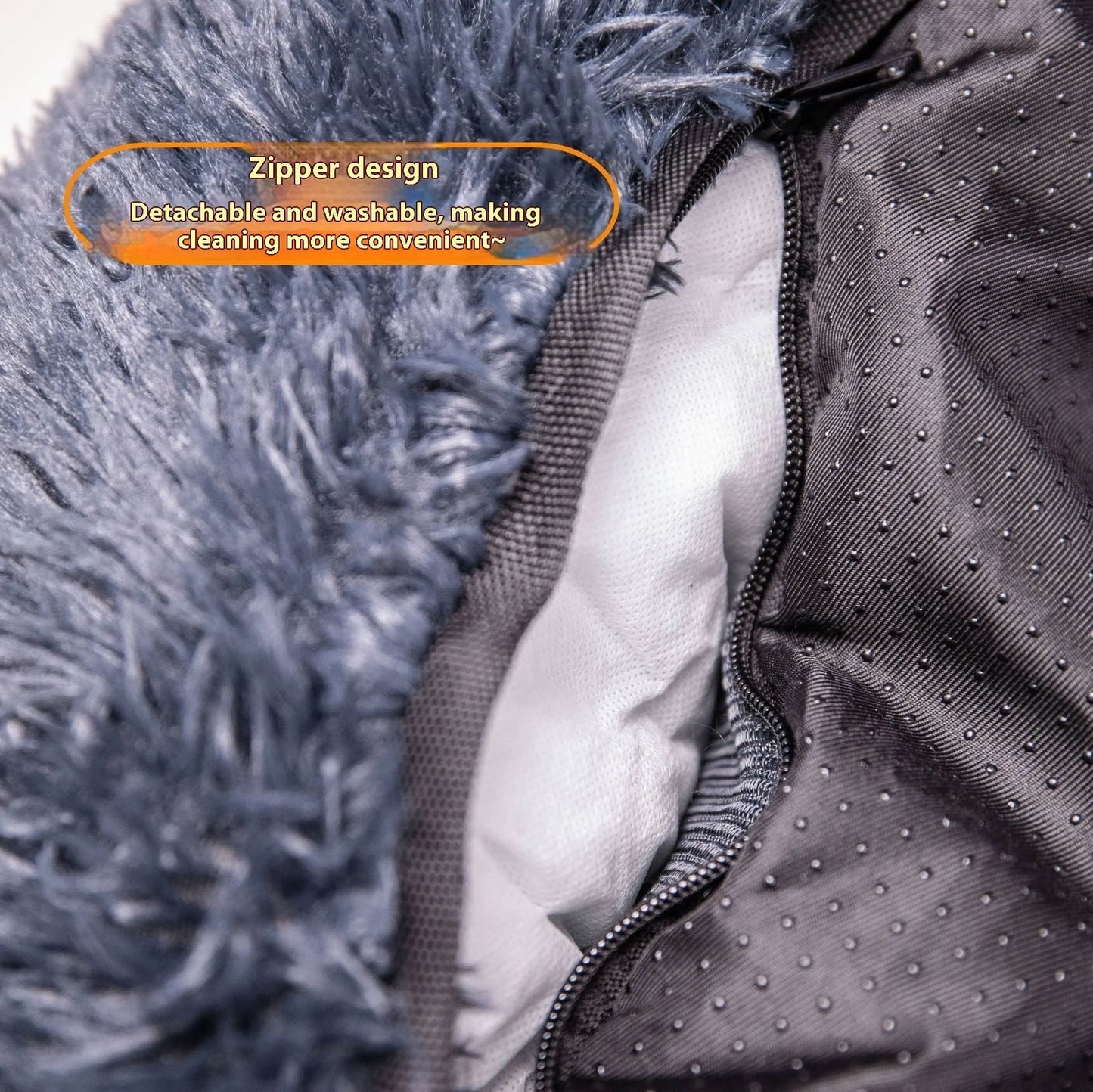 Winter thicken thermal vehicle pet mat with 50cm high sides on car seat