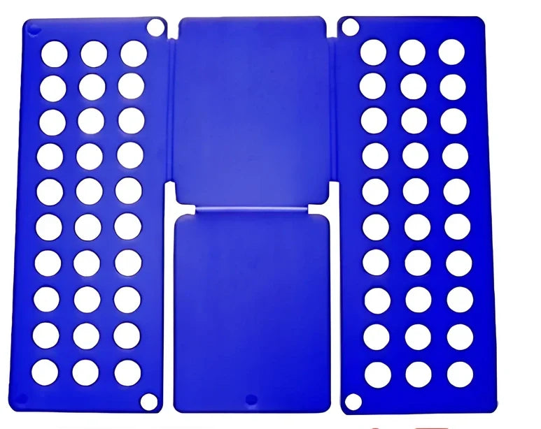Adjustable clothes folding board showing 40x48cm and 68x57cm sizes with PP+PE construction