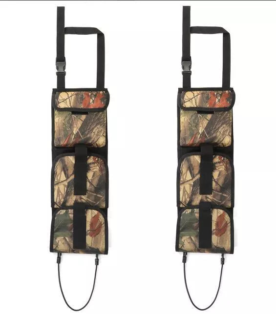 Black camouflage multifunctional car holster for front seat back organization