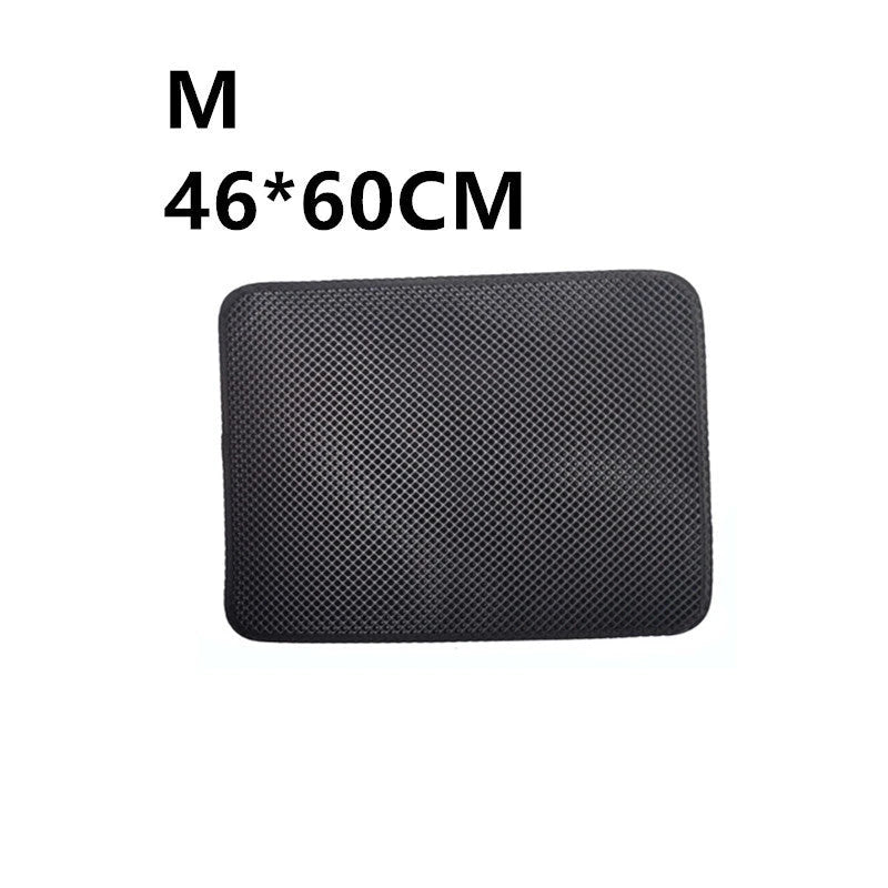 Versatile cat litter mat in different sizes and colors, featuring a dual-layer design to trap litter and protect floors