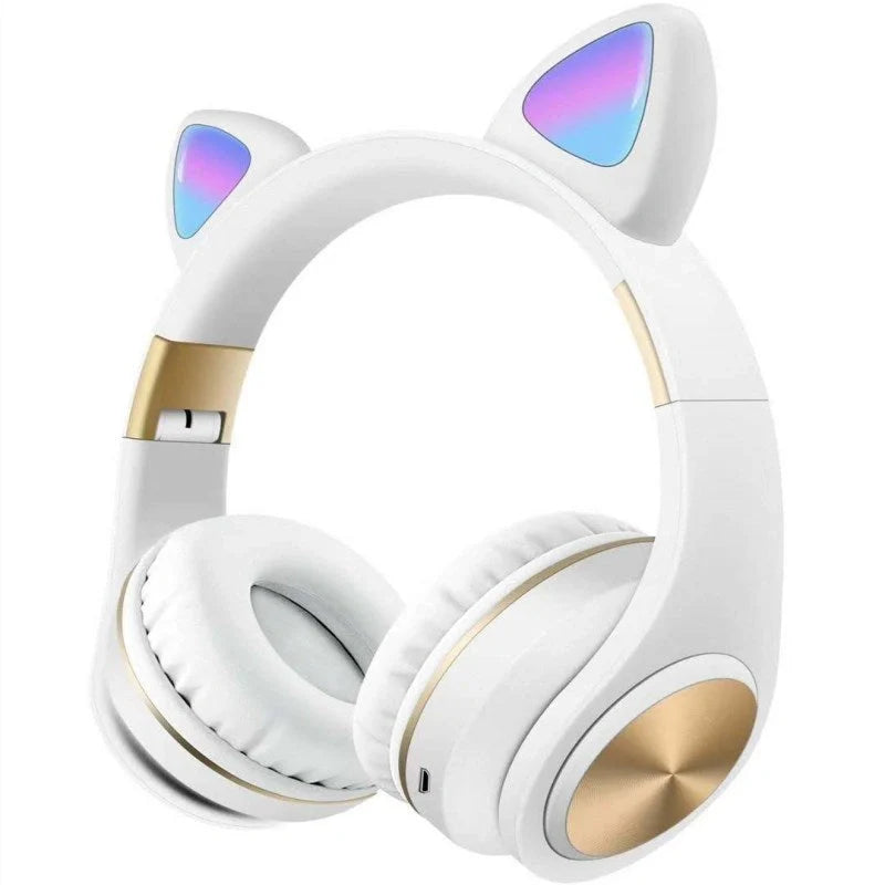 Wireless Cat Ear Bluetooth Headset in various colors with 10-meter range