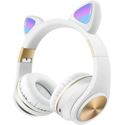 Wireless Cat Ear Bluetooth Headset in various colors with 10-meter range