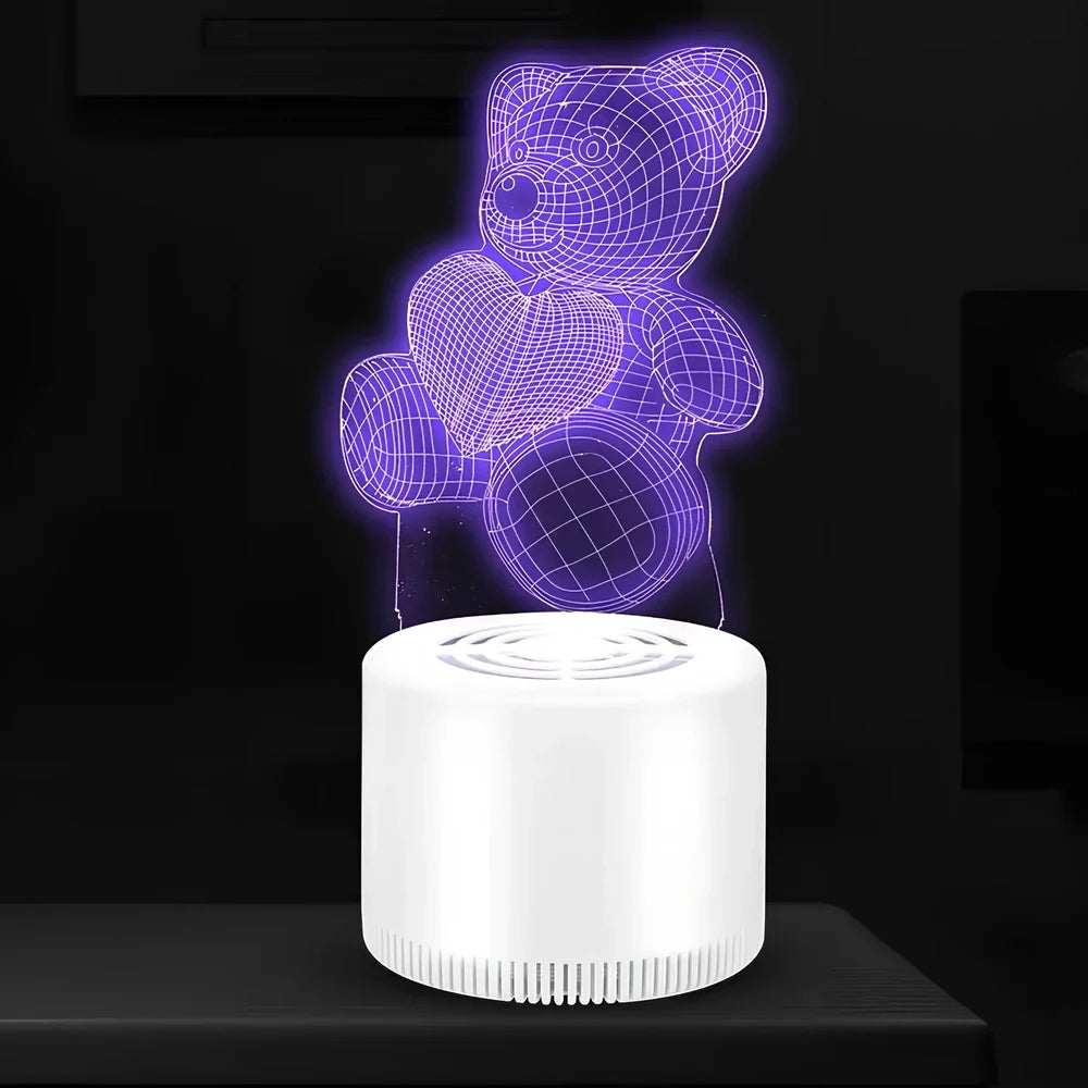 3D decorative mosquito killer with USB power and 1.2m cord in 25cm×12cm×14cm size