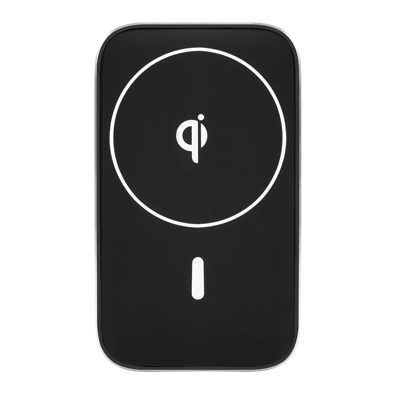 M6 black magnetic wireless car phone charger mounted in vehicle