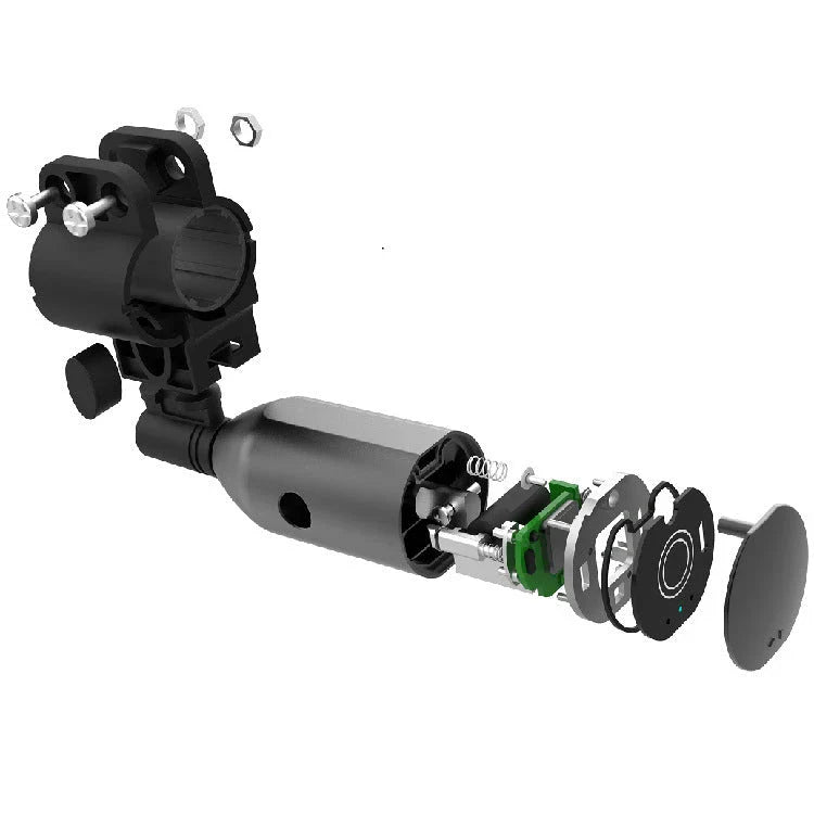 Fingerprint Bluetooth smart bike lock with anti-theft cable for secure bicycle, motorcycle, and outdoor sports storage