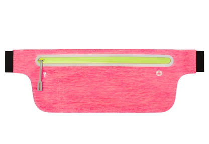 Strapless running bag in camouflage colours with invisible phone pockets and waterproof construction