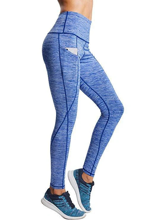 Women's lightweight pocket yoga pants in various colors for yoga, running, and casual wear