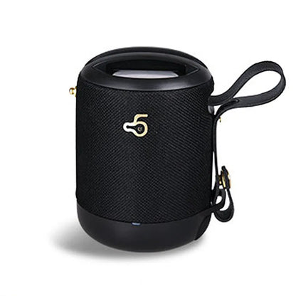 Wireless portable mini waterproof card subwoofer in black, blue, camouflage, grey, or red with compact design