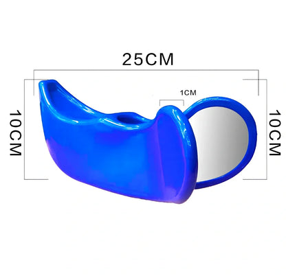 Steel-reinforced pelvic correction trainer in navy blue colour for hip line shaping and posture improvement