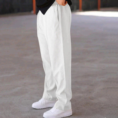 Relaxed fit drawstring waist sports pants for men in various colors and sizes