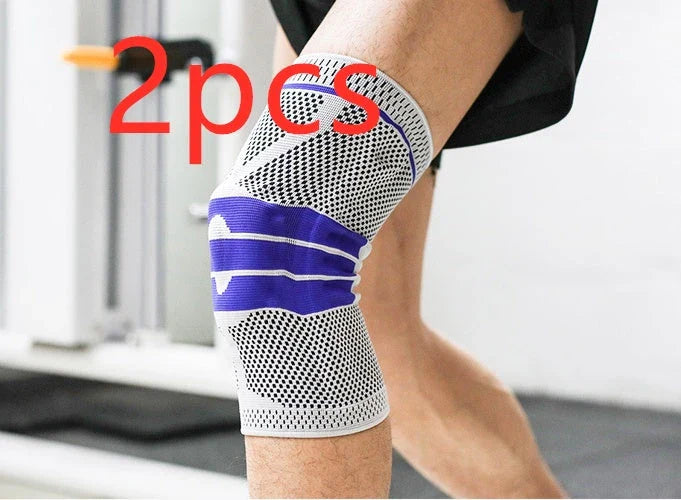 Premium knee brace sleeve made with breathable nylon fabric for sports, running, and fitness activities
