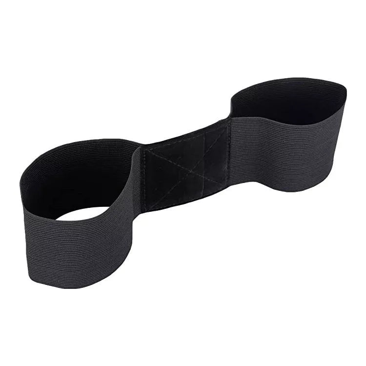 Black Golf Hand Movement Correction Belt with elastic band for swing improvement
