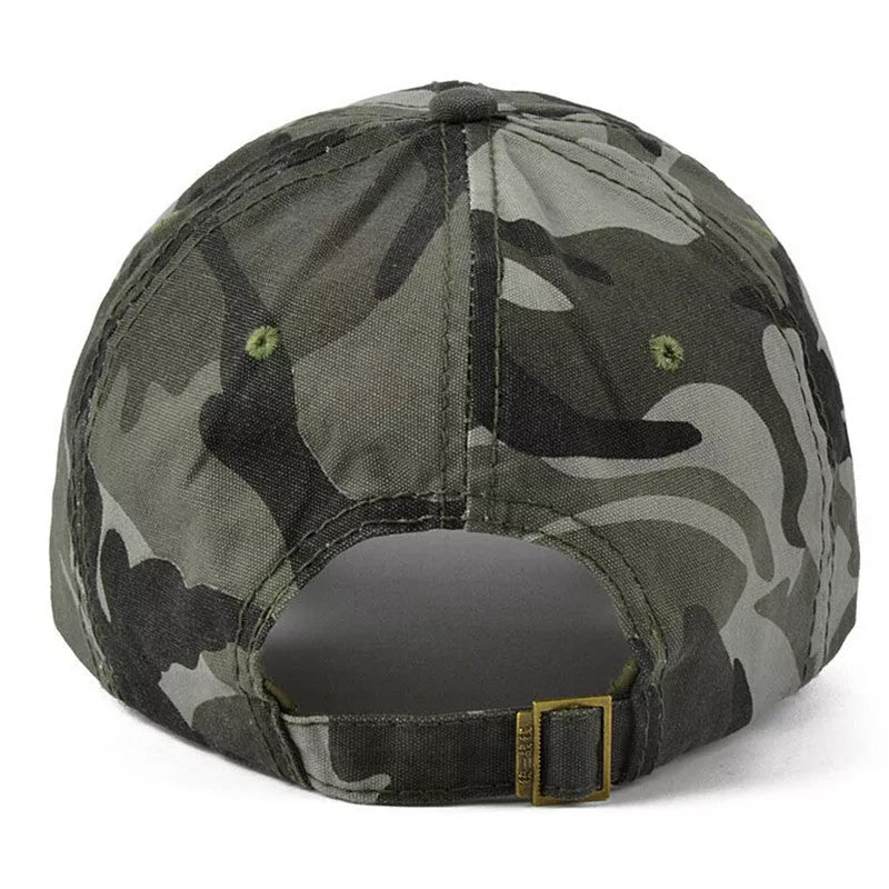 Army Tactical Baseball Cap in black, green, and camouflage - adjustable and durable