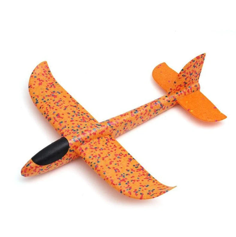 Luminous Hand Launch Flying Foam Airplane with built-in lights for night flying