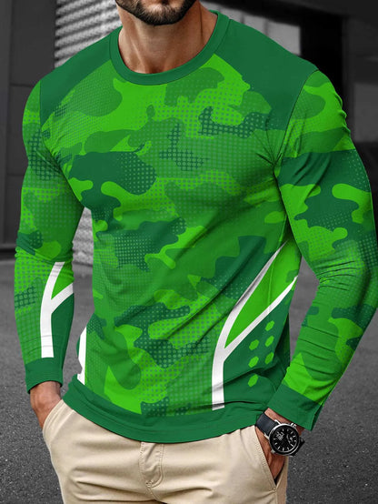 Men's long sleeve milk silk pullover in round neck style showing multiple colour options