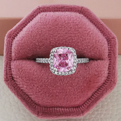 Chic multicolor cubic zirconia wedding rings for women featuring a sleek geometric design and premium copper construction