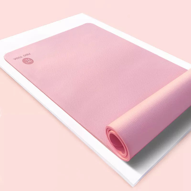 Pido TPE yoga mat in selected color, perfect for beginners with non-slip surface