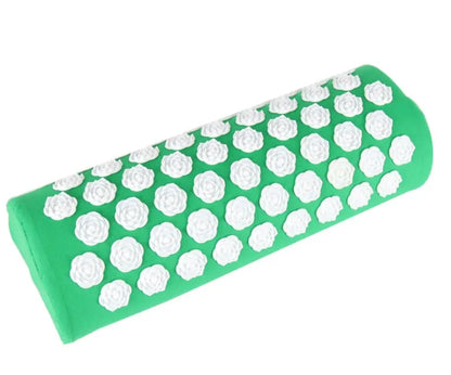 Lotus-shaped acupressure mat and pillow set in blue colour for massage therapy